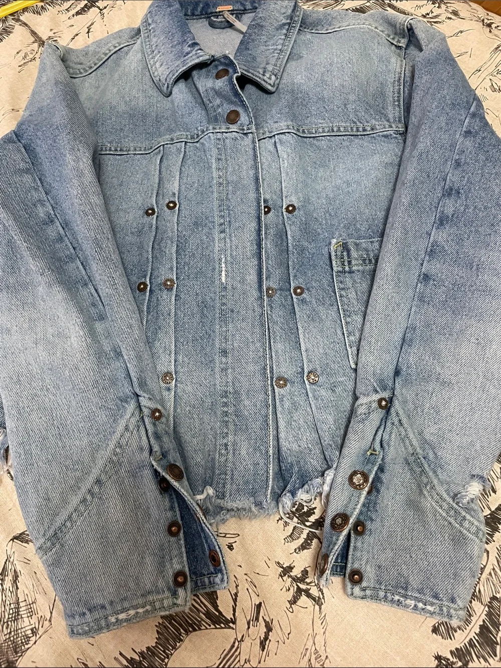 Free People Denim Jacket S - Picture 4 of 4